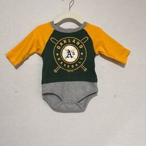 Genuine Merchandise Oakland A’s Bodysuit   Size 3-6 Months